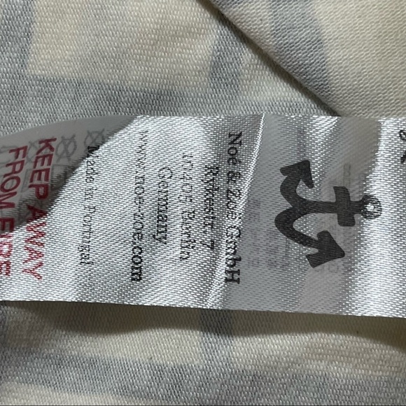 NOE & ZOE BERLIN Blanket Baby Black Grid NWT - Picture 4 of 6